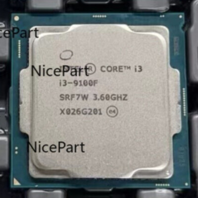 compatibility Intel Core i3-9100F Quad core 3.6GHz Coffee Lake LGA1151 CPU 