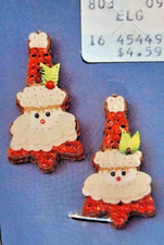 Holiday Industries SANTA CLAUS 4055 Sequin Bead Christmas Ornament Kit NOS