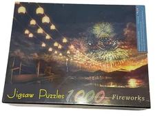 NEW Ingooood IG-0046 Fireworks 1000 pc Jigsaw Puzzle Toy Bass Wood Pieces Poster