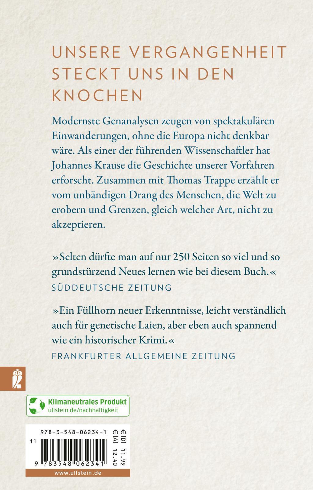 Thumbnail - Die Reise Unserer Gene | Johannes Krause (u. A.) | Taschenbuch | 288