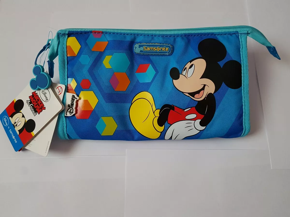 Samsonite Disney Mickey Mouse Zip Up Wash Bag Travel Ticket Luggage Bag |  eBay