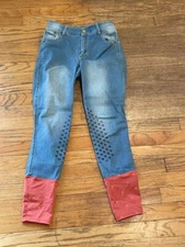 Aubrion (a brand of Shires Equestrian) Ladies Putney Denim Breeches - Size 28R