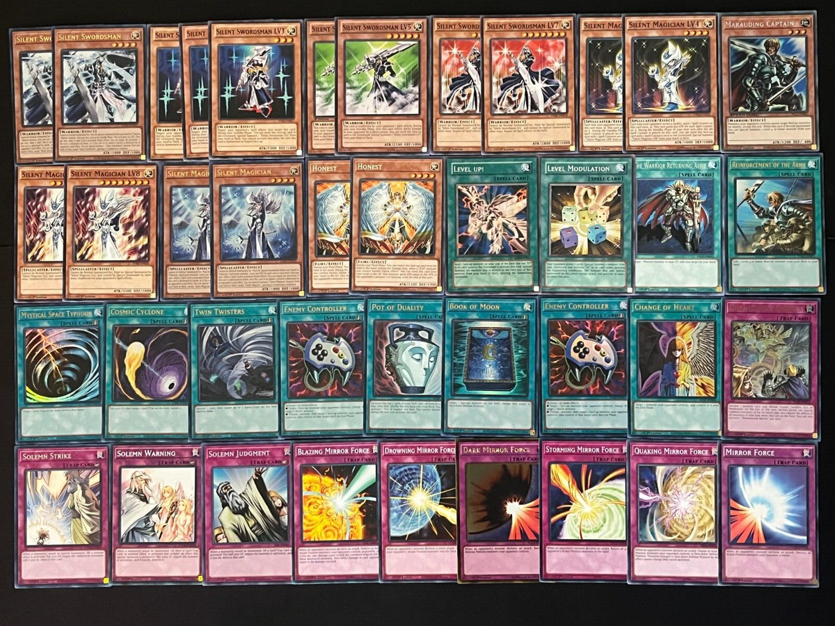 YUGIOH SILENT SWORDSMAN DECK- MAGICIAN- LV- ULTRA- MIRROR FORCE