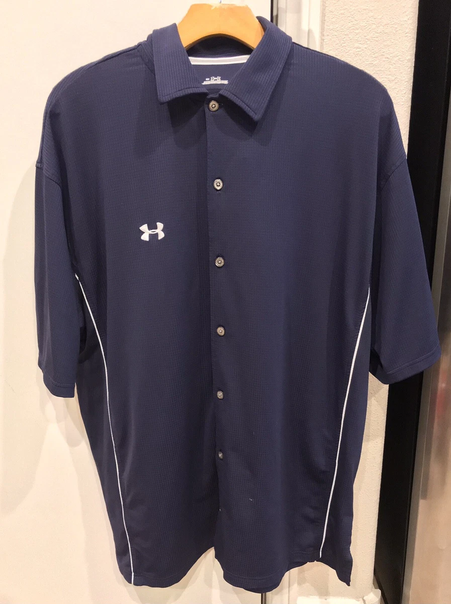 Under armour button hot sale shirt