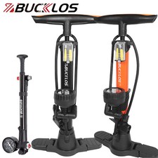 BUCKLOS  160/300PSI Bike Pump Hand Floor Gauge Tire/Fork/Shock Presta/Schrader