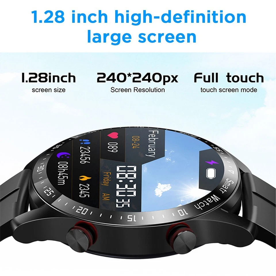 Smart Watch HD Screen Fitness Tracker Bluetooth Call Heart Rate Sleep Monitor - Image 2 of 4