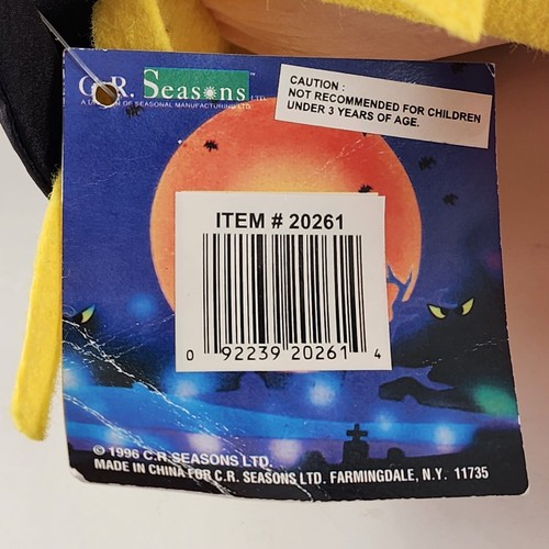 Juguete de peluche Spooky Friend 22" Halloween Espantapájaros NUEVO CON ETIQUETAS CR Temporadas - Imagen 6 de 7