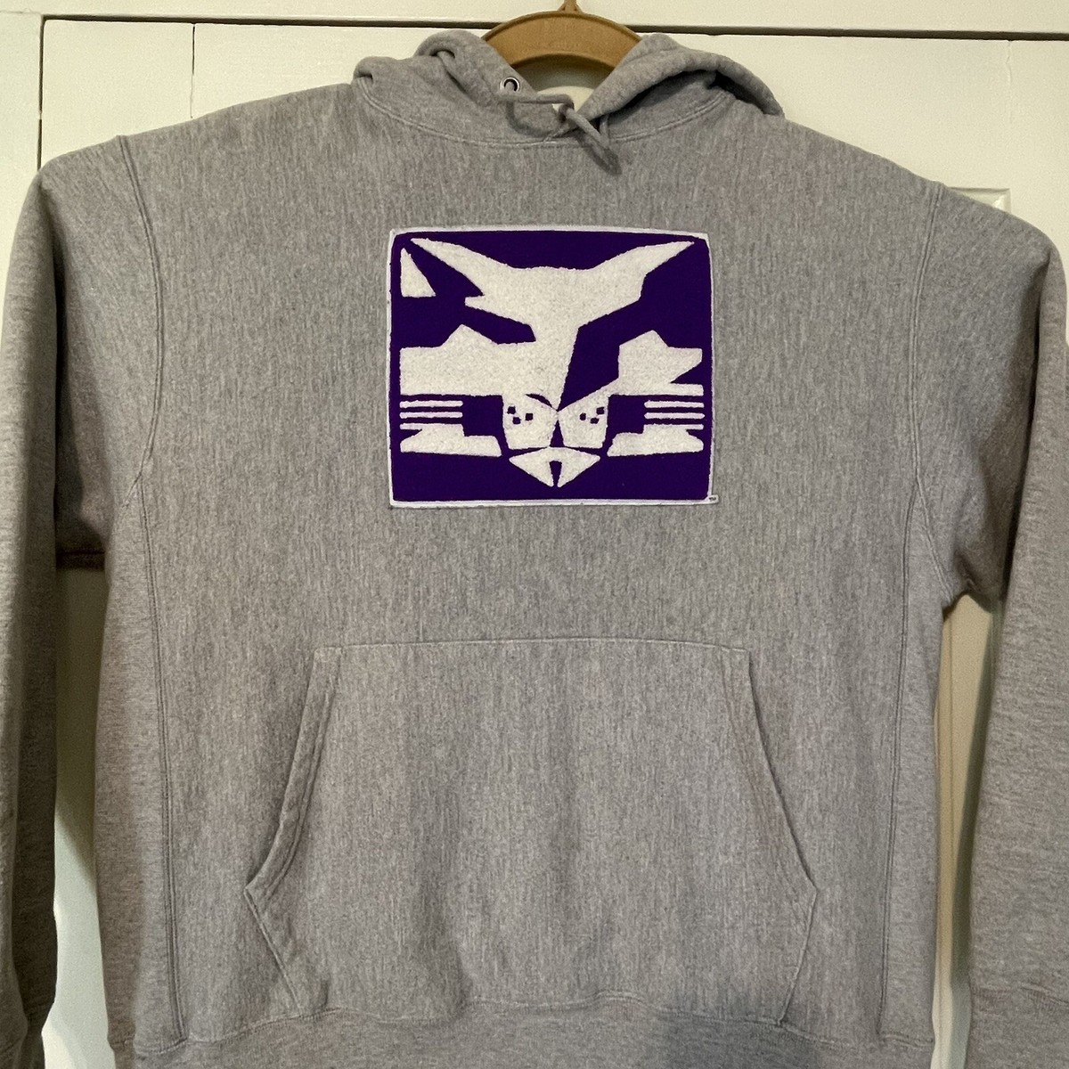 Champion Reverse Weave NYU Hoodie Size L New York University | eBay