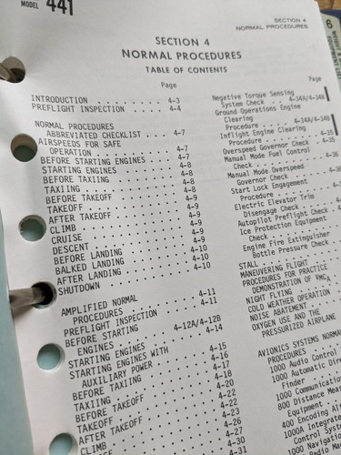 Flight Safety Manual #441 For Conquest  - Picture 10 of 13