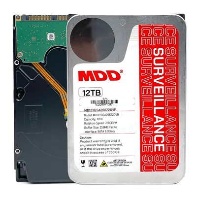 MDD (MDD12TSATA25672DVR) 12TB 7200RPM 256MB Cache SATA 6.0Gb/s 3.5inch Intern...