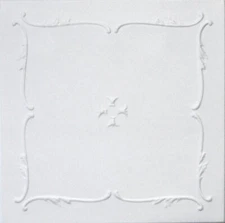 Home Decor, Ceiling Tiles, Glue Up, Foam,20"x20", R5W 8pcs Bundle Plain White