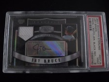 2007 Jay Bruce Bowman Sterling Auto Jersey Black Refractor #13/25 PSA 9 Mint