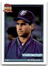 1991 Topps Baseball Card Bud Black Toronto Blue Jays #292