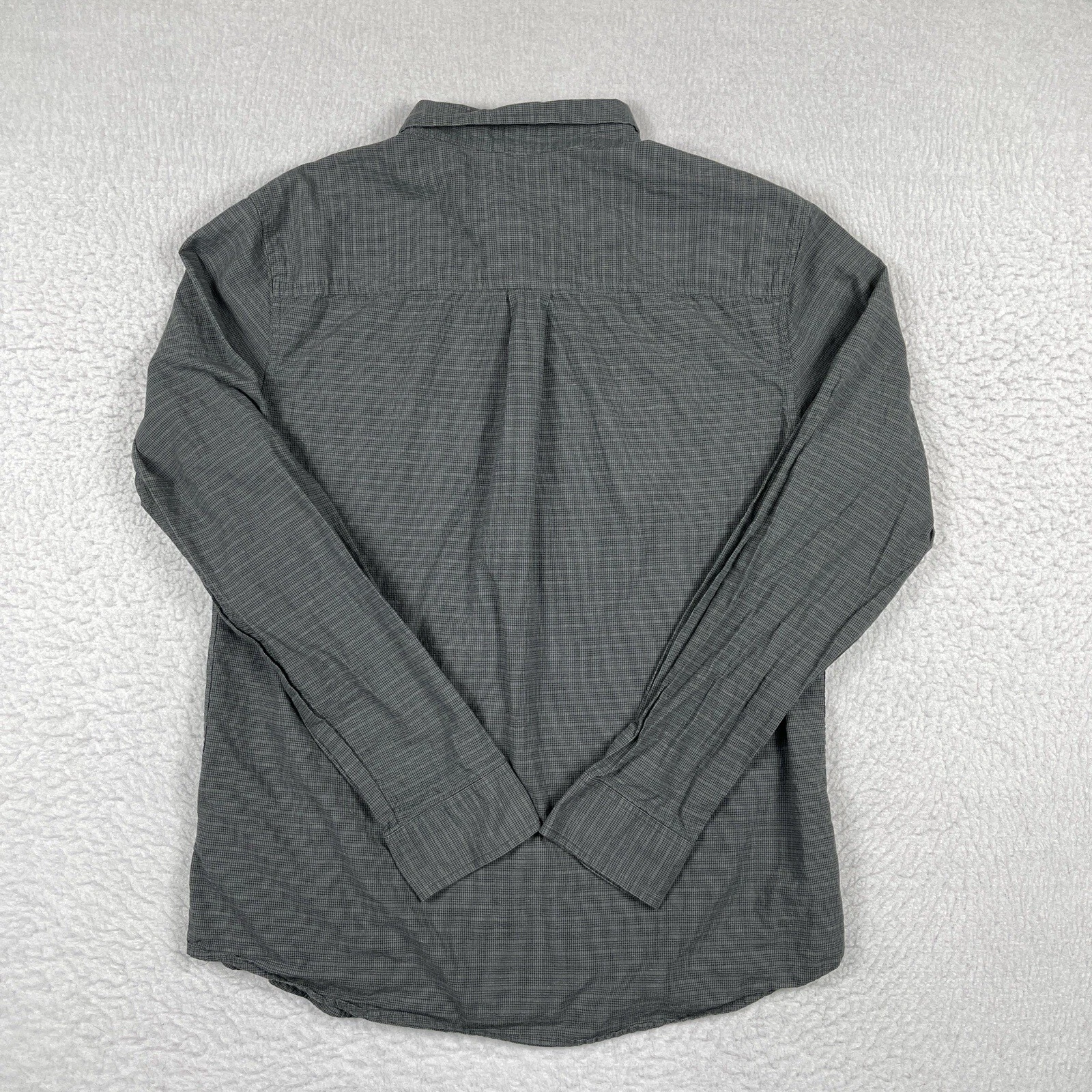 prana slim plaid casual preppy workwear office work shirt