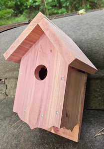 Cedar Bluebird Box handmade by NC craftsman Jimmy Covington