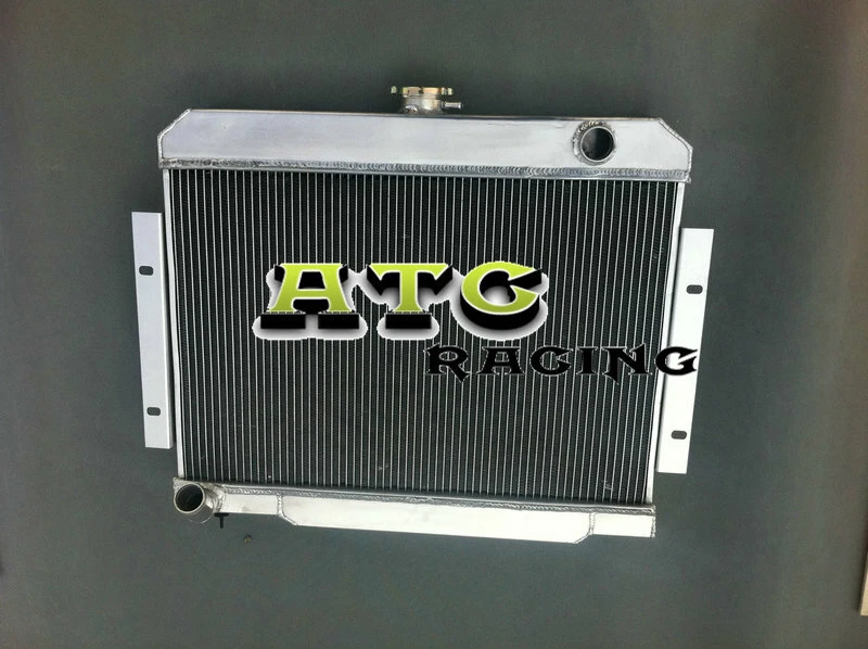 Radiador de aluminio de 3 filas + ventilador para Jeep CJ CJ5 CJ6 CJ7 Scrambler 72-86 3,8/4,2/5,0 L Foto 2 de 4