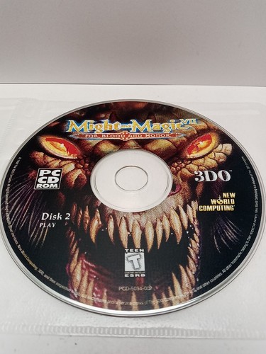 Might and Magic VII: For Blood and Honor (PC, 1999) Disk 1 + 2 Light Scratches - Picture 4 of 4