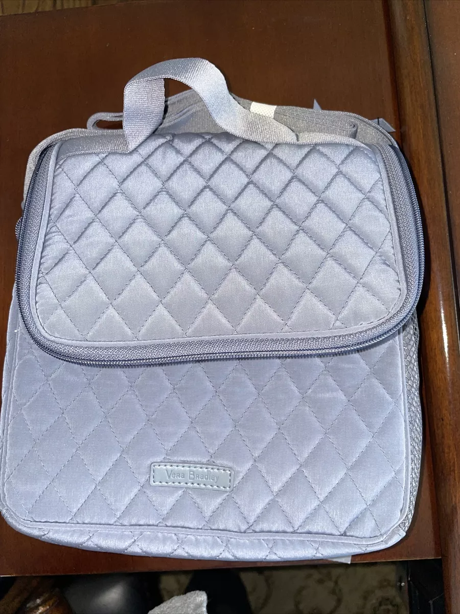 Grey vera bradley lunch bag sale