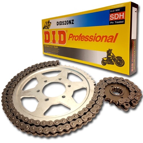 Kettensatz AFS 110 Wave - DID O-Ring Kette, Ritzel 15Z & Kettenrad 37Z Für Honda