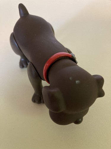 Vintage Tonka 1986 Poseable Plastic Pound Puppies Dark Brown - Picture 2 of 4