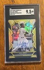 2022 Panini ChroniclesCertified JOSE ABREU Gold Holo Auto 1/10 White Sox SGC 9.5