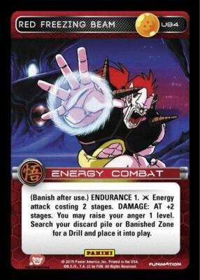DBZ Dragon Ball Z TCG Card Panini Movie Collection U94 Red