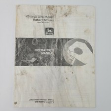 OEM John Deere 46-Inch Mid-Mount Rotary Mower Owner Operator's Manual OM-M89612