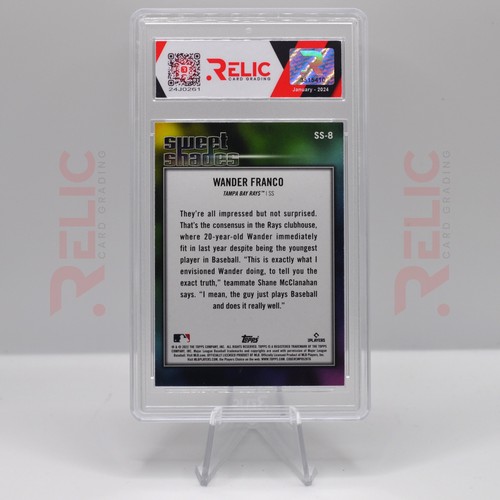 Wander Franco 2022 Topps Series 2 #SS-8 - Rookie / Sweet Shades - Picture 2 of 2