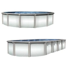 Grand Cayman Above Ground Resin Swimming Pool w/ Liner & Skimmer