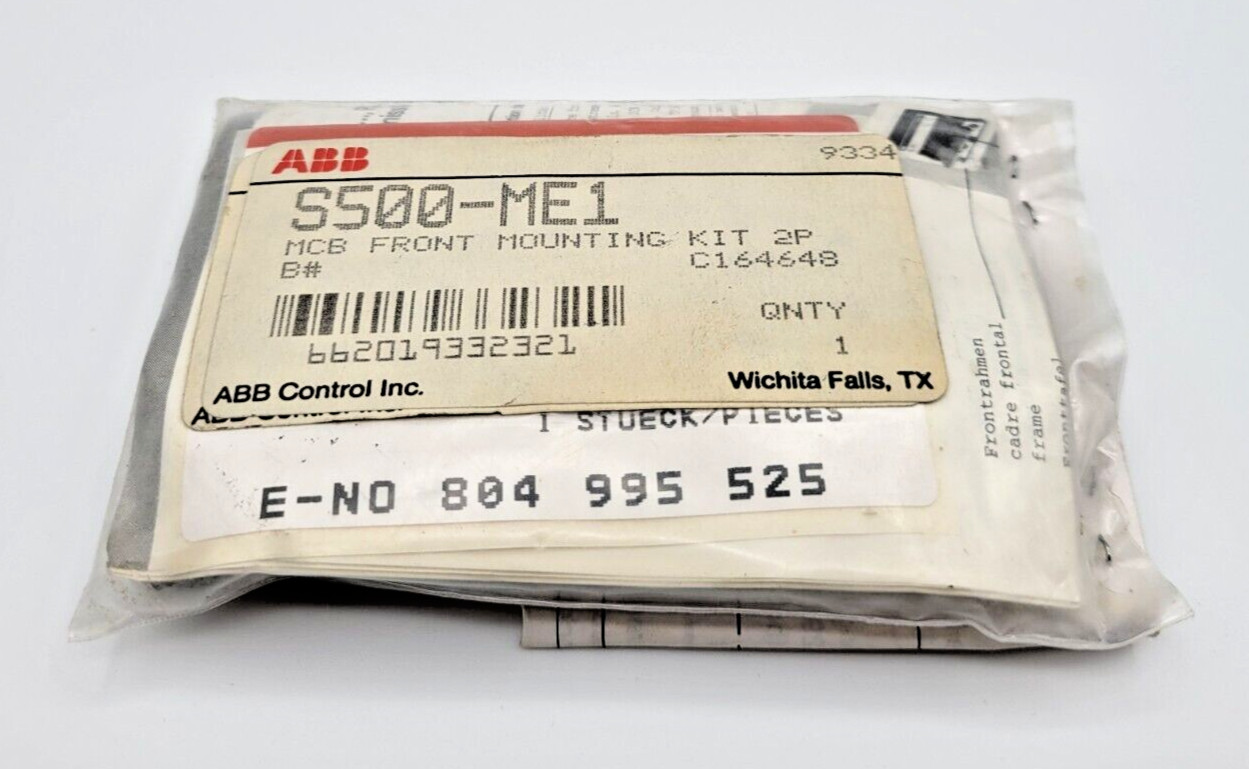 ABB S500-ME1 MCB Front Mounting Kit 2 Pole Mini Circuit Breaker DIN Rail Clip