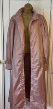 Totes Pink Frill Ruffle Lightweight Packable Rain Trench Coat Festival 16/18 Vgc