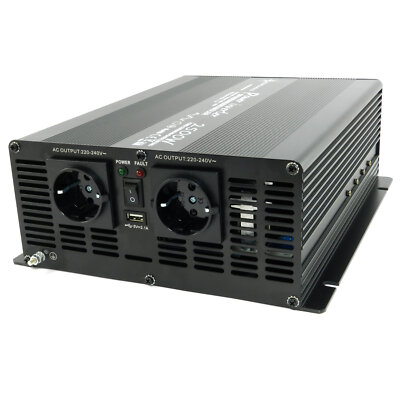 Wechselrichter 2500 Watt 24V zu 230V Mod. Sinus Spannungswandler NM USB 0% MwSt