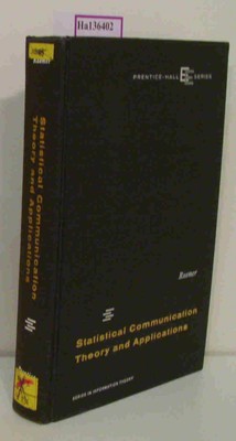 Statistical Communication Theory and Applications. Raemer, Harold R.: