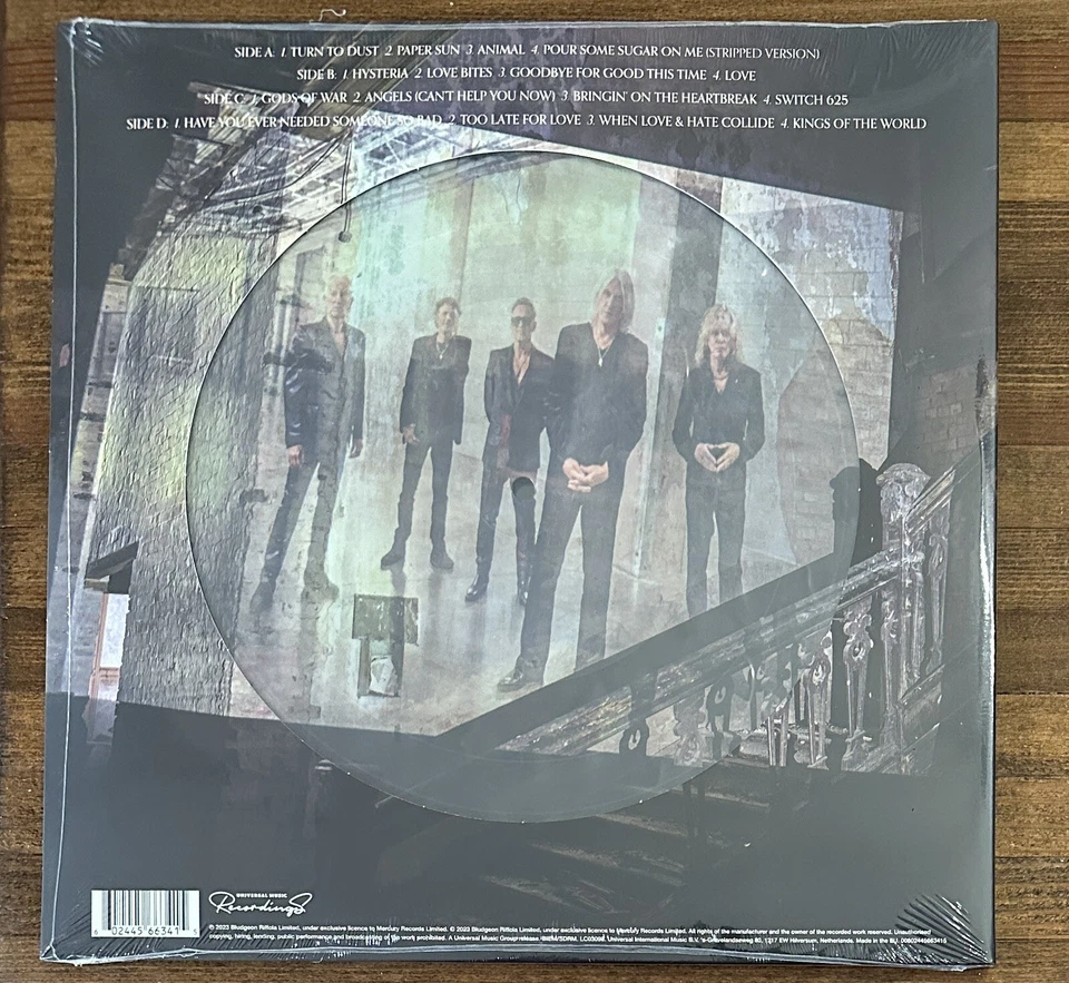 DEF LEPPARD DRASTIC SYMPHONIES LP VINYL PICTURE DISC Only 3,000 Exist IN HAND - Image 3 of 3