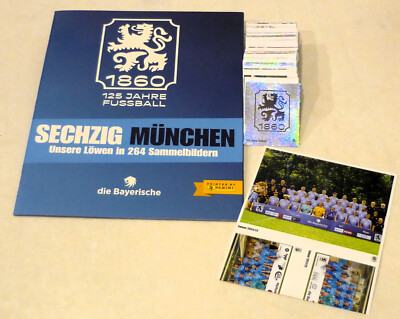 JUST STICK IT 125 Jahre 1860 München alle 264 Sticker + Album + Bogen BY Panini