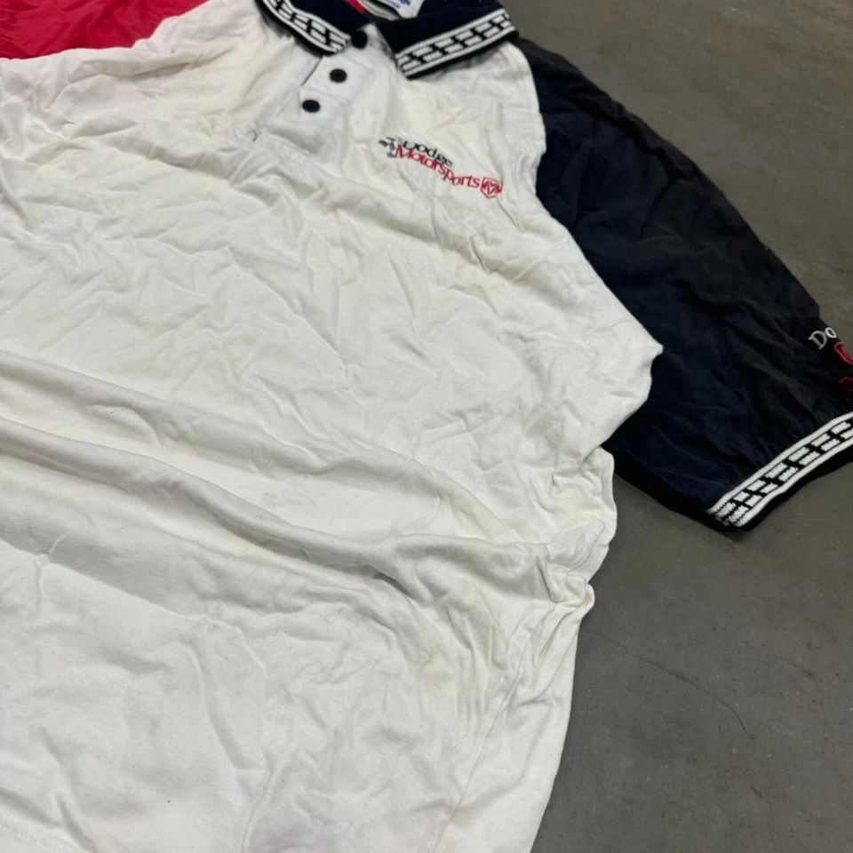 Racing Men's Size XL Polo Speed Zone Race Gear Shirt Red Black White - Image 2 of 4