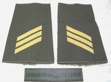 Aufschiebeschlaufen Marine Hauptgefreiter gold/oliv  Dienstgrad Rang Abzeichen 