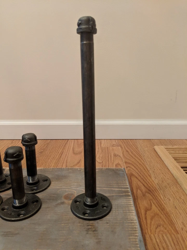 1/2" Deep Industrial Pipe wall Bracket,Floating Shelf, Rustic Shelf, Steampunk - Image 3 of 4