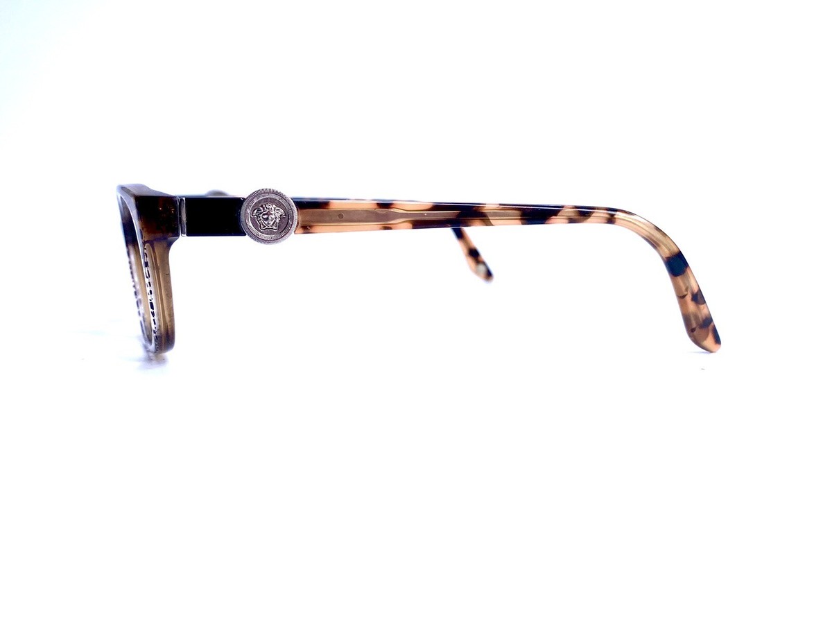 Versace Brown Clear Tortoise Cat Eye Eyeglasses Italy Mod  display picture 2