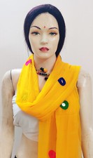 embroidered see through dupatta Bellydance Cotton Reyon Blend