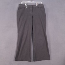 Express Dress Pants Womens 8 Short Gray Editor Flare Business Casual Flaw