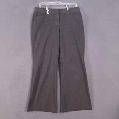 Express Dress Pants Womens 8 Short Gray Editor Flare Business Casual Flaw
