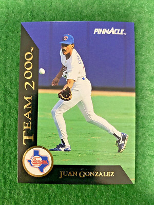 1992 Score Pinnacle #26 So Team 2000 Juan Gonzalez Texas Rangers MLB