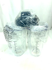 2 Pack 32 oz Cup with Flip Top To Go Lid for NutriBullet NB-101B NB-101S NB-201