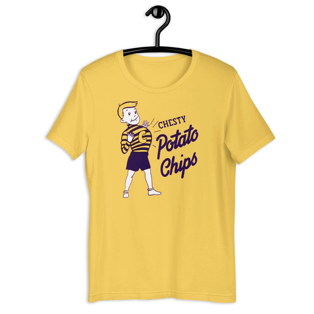 Cheesy Potato Chips Graphic T-Shirt Short Sleeve Unisex Tee