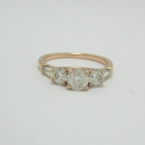 BEAUTIFUL LADIES 14K ROSE GOLD DIAMOND ENGAGEMENT RING (SZ. 3.75) .72CT. 2.2G - Picture 1 of 9