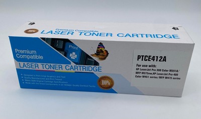 NEW! Compatible CE412A Toner Cartridge (Yellow) For HP LaserJet Pro 300 Color