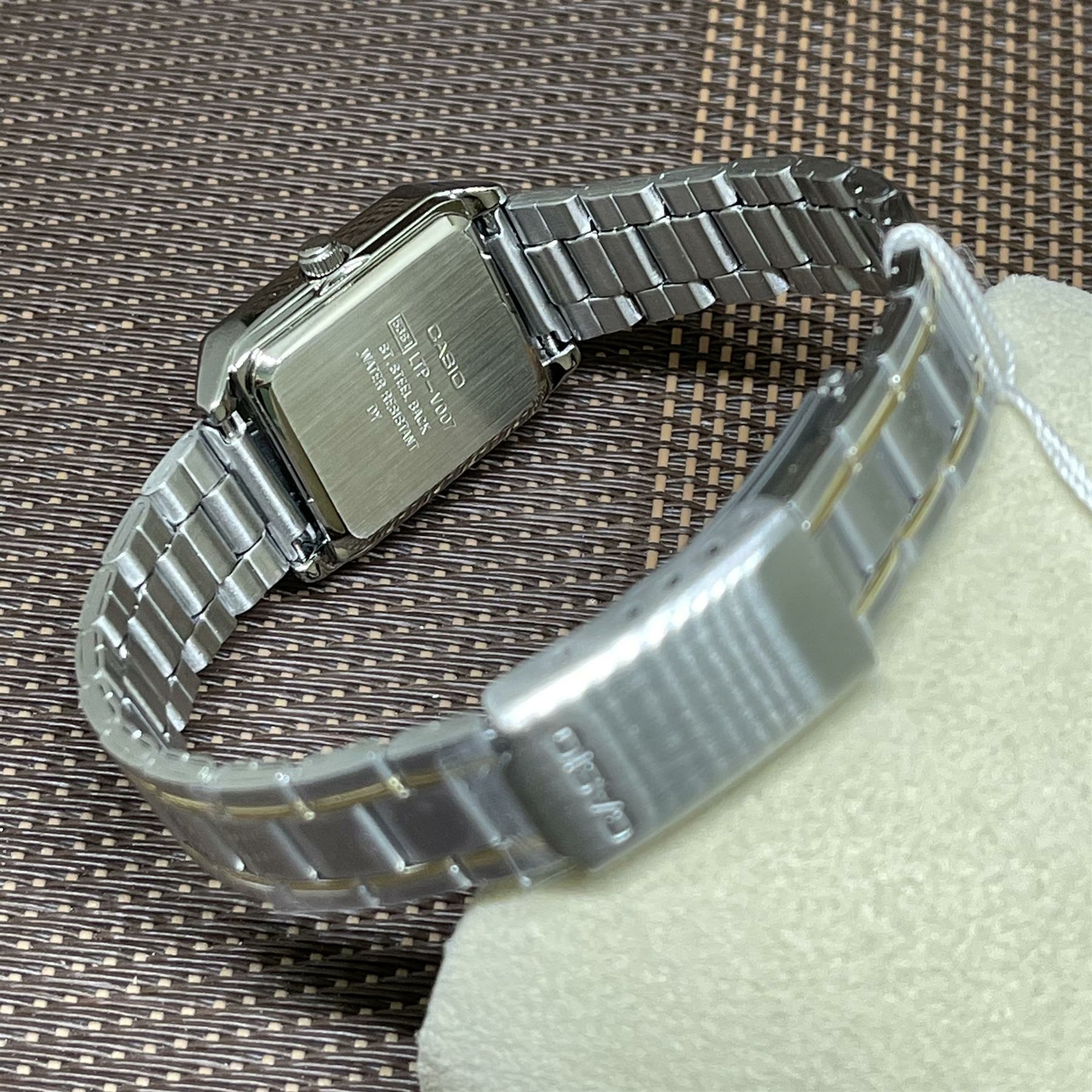 Casio LTP-V007SG-9B Analog Ladies Champagne Dial Stainless Steel 
