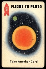 1952 Ed-U Cards Space Race Card Game 9 Flight to Pluto