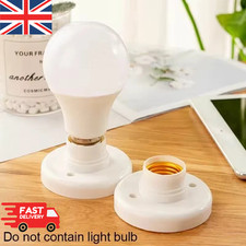 1/2 Pack E27 Screw Cap Socket Light Bulb Holder Fitting Light Lamp Stand/Base